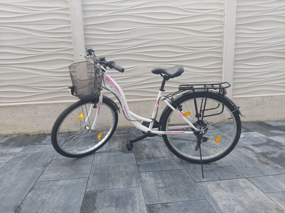 Bicicletă oraș/damă Licorne Stella, roți 26", echipare Shimano