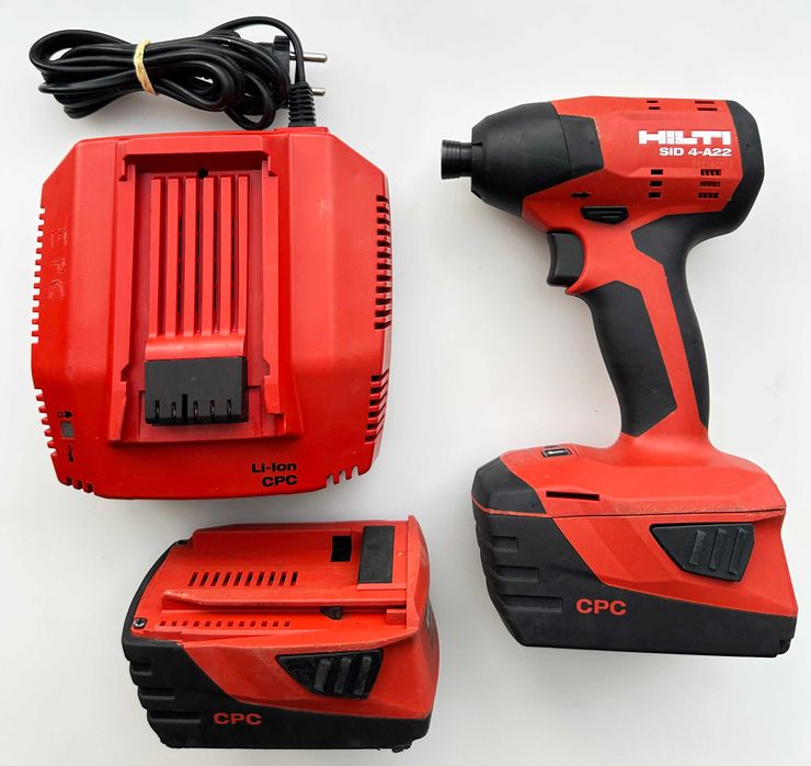 Hilti SiD 4-A22 - Безчетков акумулаторен импакт драйв 2x22V 5.2Ah като нов!