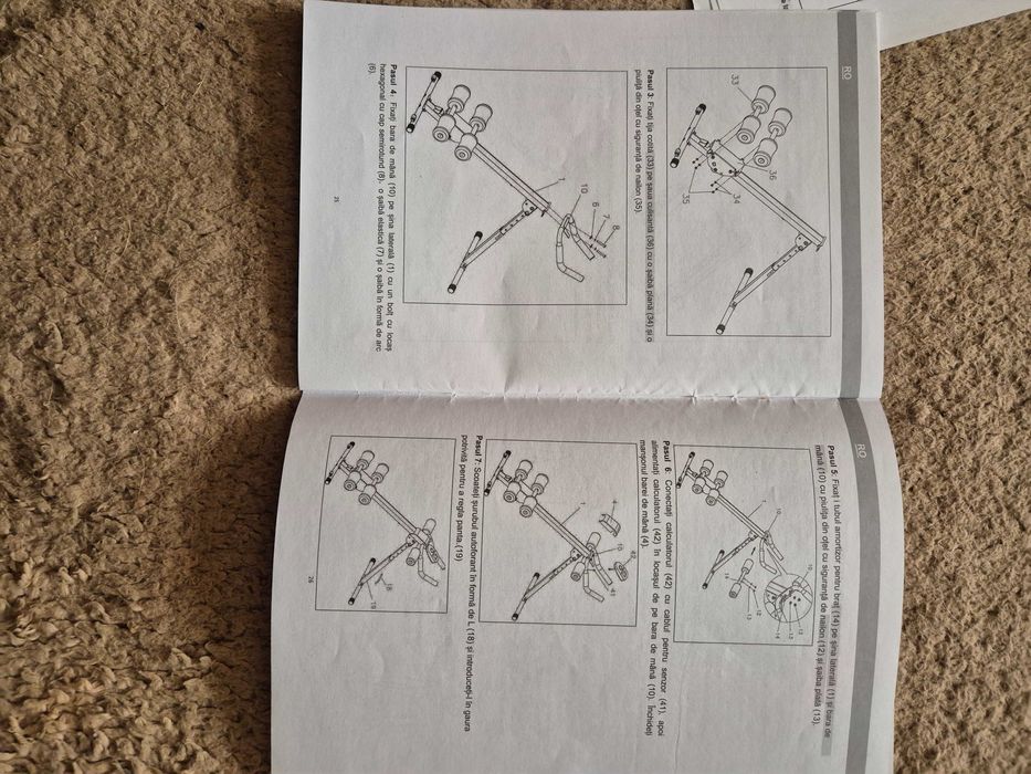 Aparat fitness pentru exerciții abdominale Techfit AB Power 1000