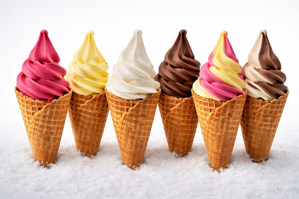 muzqaymoq smes, мороженое, konus vafli