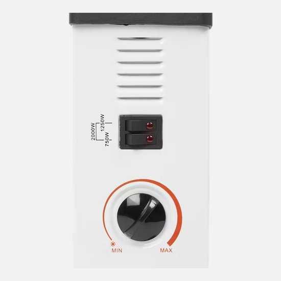 Конвектор Alpina - 3 степени - 750/1250/2000 вата - преносим - бял