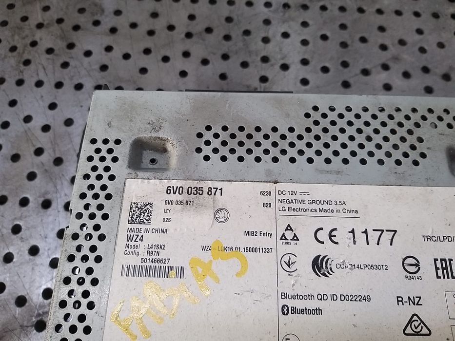 Unitate multimedia skoda fabia 3 nj3 6v0035871