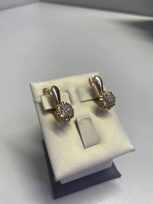 Золотые серьги #КН39215