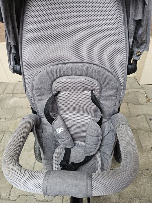 Kinderkraft триколка 5 в 1 Spinstep, сива