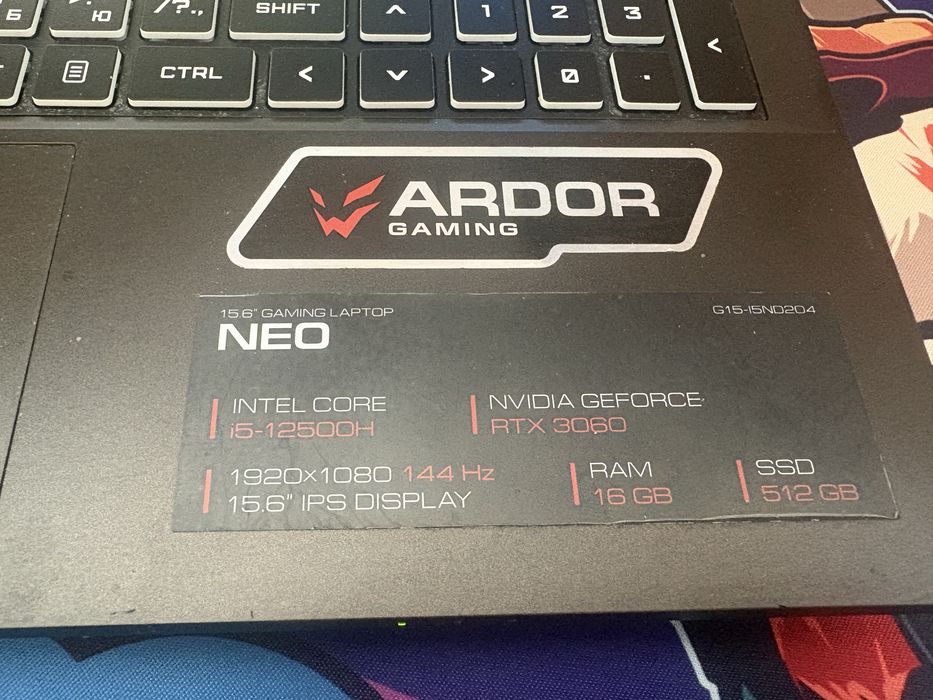 игровой ноутбук Ardor gaming