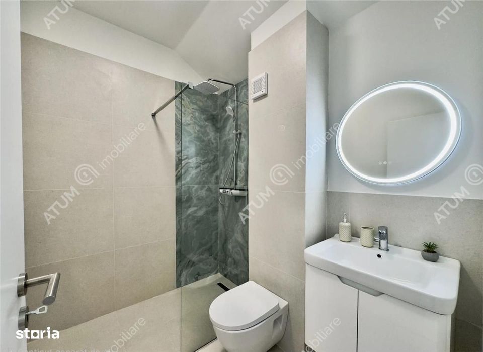 Apartament cu 3 camere 2 bai loc privat de parcare 72mp utili Turnisor