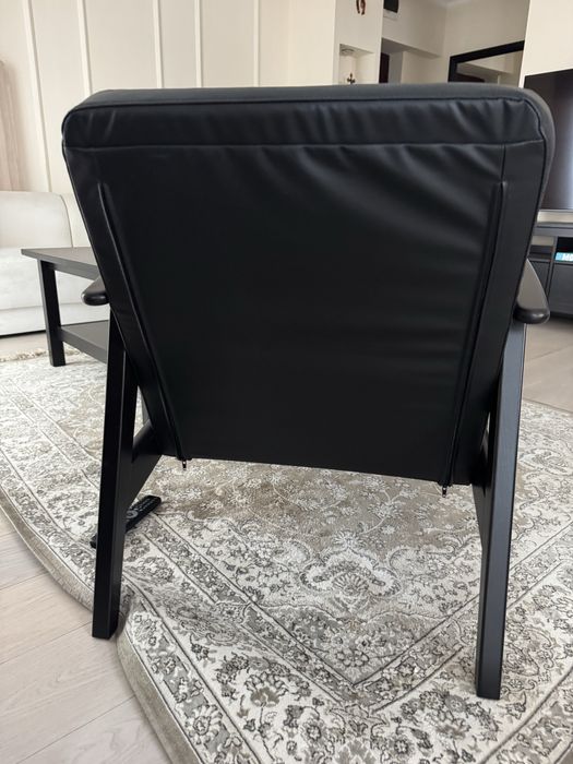 Fotoliu Ikea Ekenaset Lemn Piele