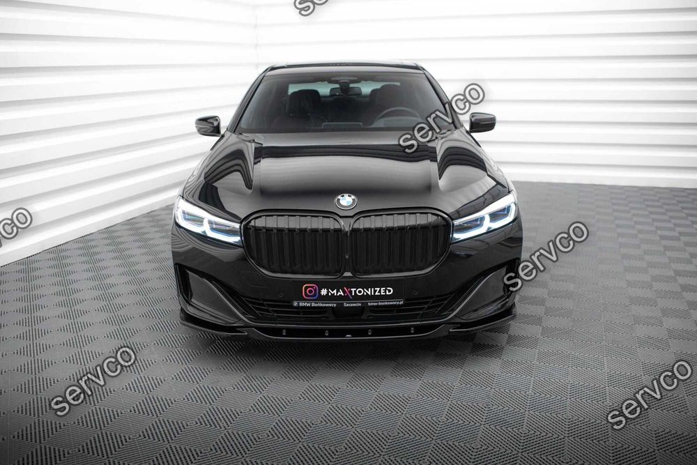 Prelungire lip bara fata Bmw Seria 7 G11 G12 Facelift 2019-2022 v6 Maxton