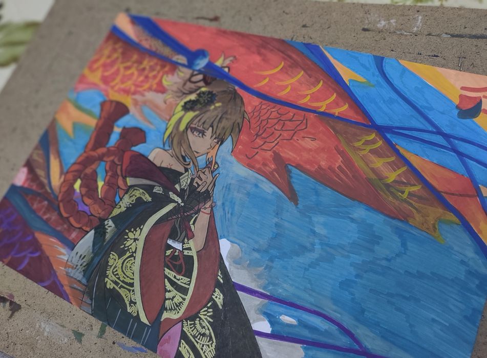 Аниме рисунки на а3