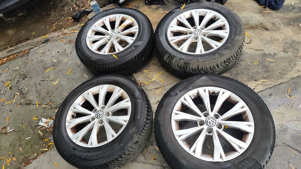 Set Roti All Season Originale VW Tiguan R17 Model Montana 5x112, Anvelope DOT 2024  7J x 17 ET 40