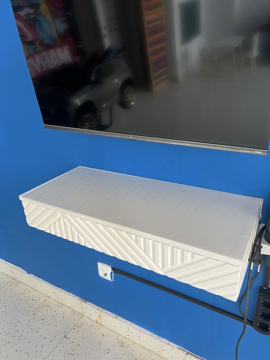 Навесная тумба белая