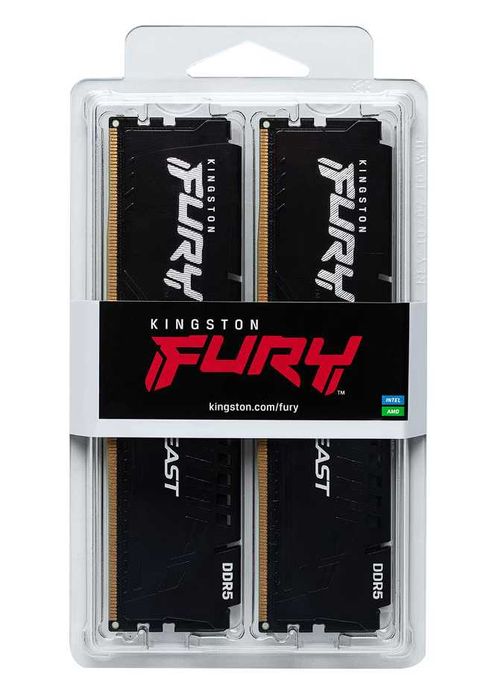 Memorie Kingston FURY Beast Black 32GB(2x16GB) DDR5, EXPO