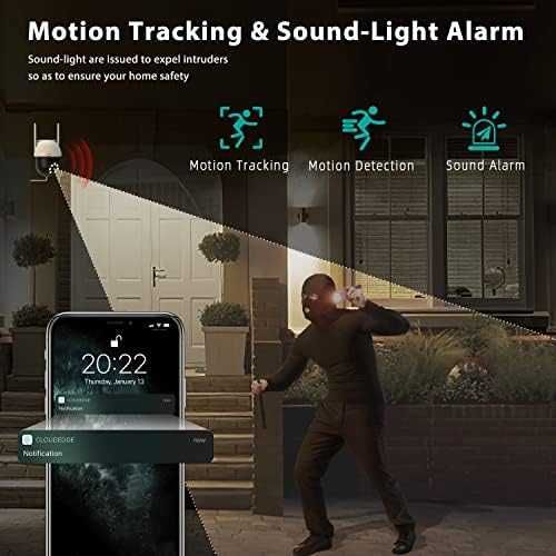 Нова външна камера с нощно виждане, движение сигнал, Наблюдение Охрана