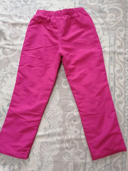 Болоньевые брюки для девочек для зимы