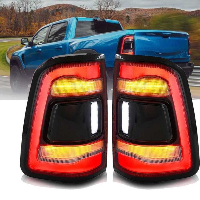 Комплект LED стопове с жълти мигачи за Dodge Ram 1500 2019-