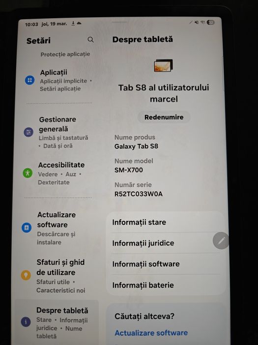 Samsung tab s8. 256gb