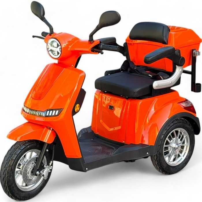 Електрическа триколка FM1 B1 LUX 2025 1500W 60v20ah, неоново жълто