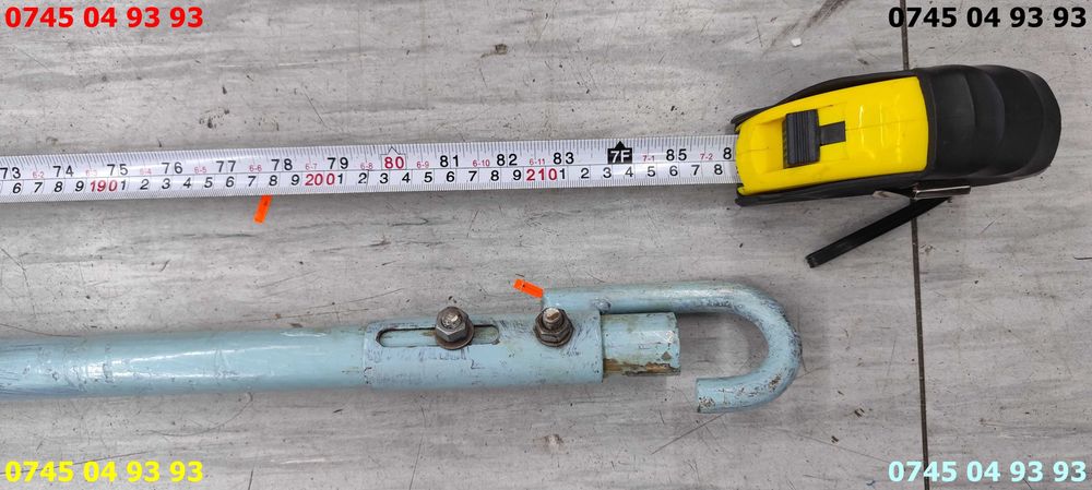 stanga sufa teava 2.2m demontabila foarte groasa remorcare