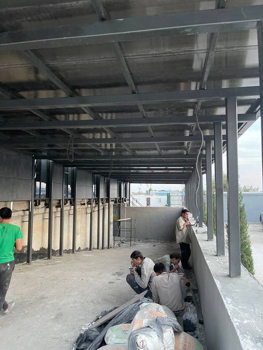 Металлоконструкции Пожарная лестнице Навесы temir zina konstruksiya