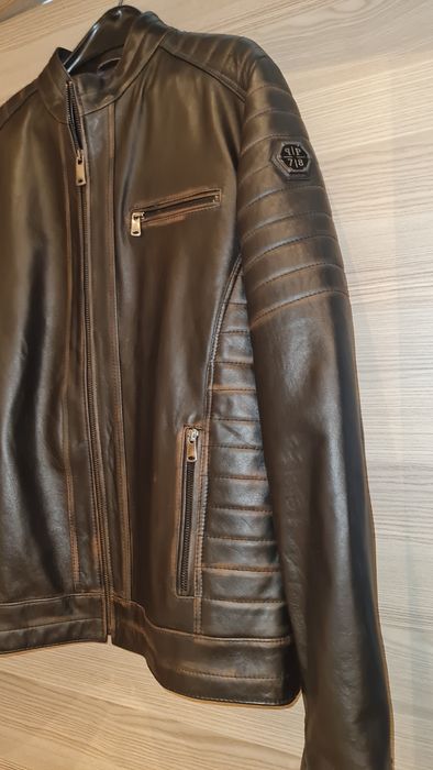 Яке Philipp Plein естествена кожа