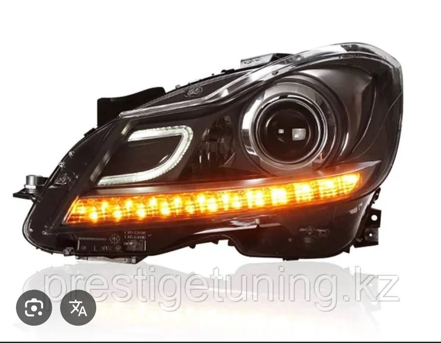 Передние и задние фары на Мерседес