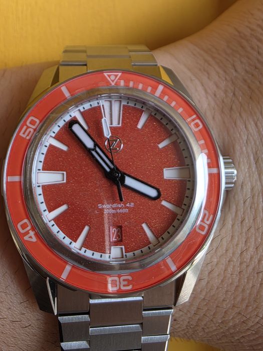 Zelos Swordfish 42mm SS 'Spark'