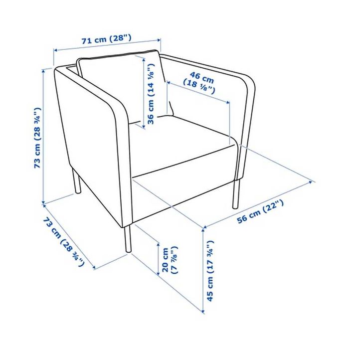 Fotoliu IKEA Ekerö Rosu