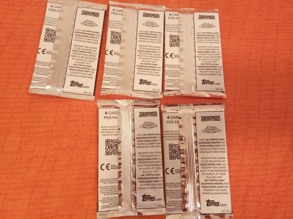 26 Pachetele cartonase Sidemen XIX topps chrome, noi, sigilate