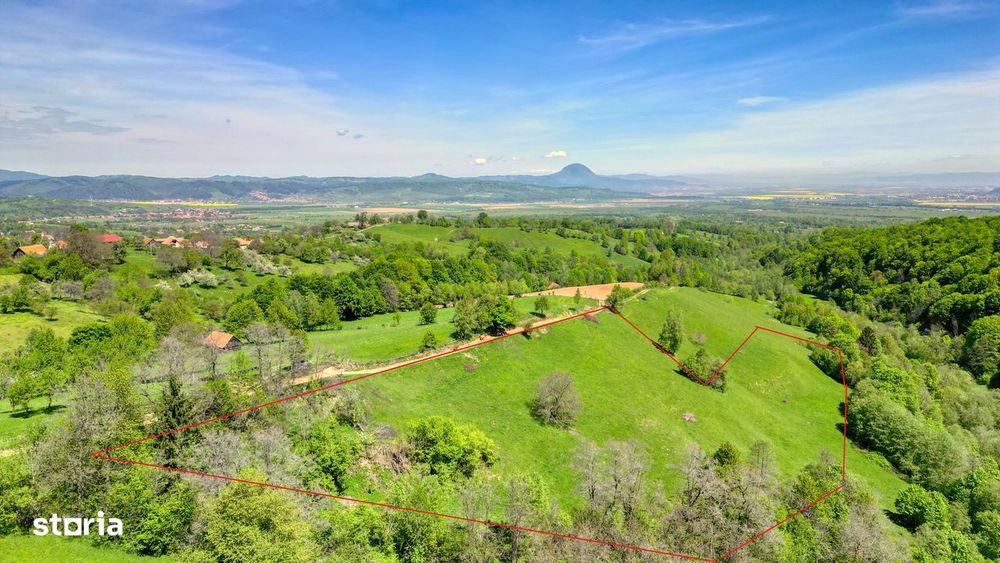 Teren extravilan 20.000 mp, zona Bran, vedere spre Munții Bucegi