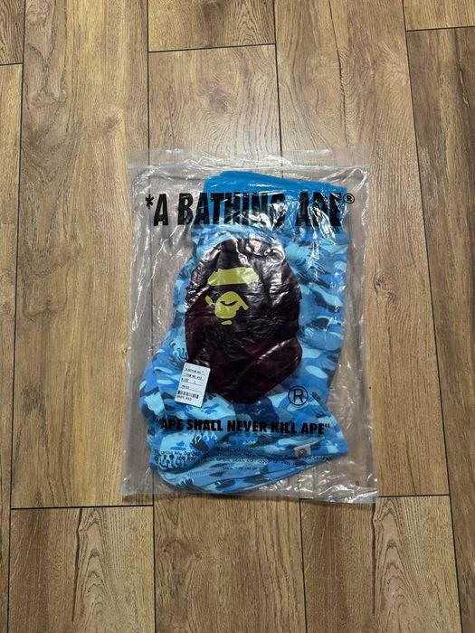 Bape Fire Camo Sky Blue Shorts