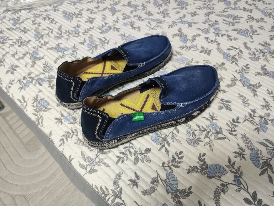 Слипоны мужские джинсовые