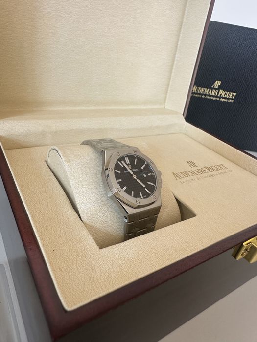 Ceas Dama Audemars Piguet Royal Oak 32mm/Silver/Black Dial