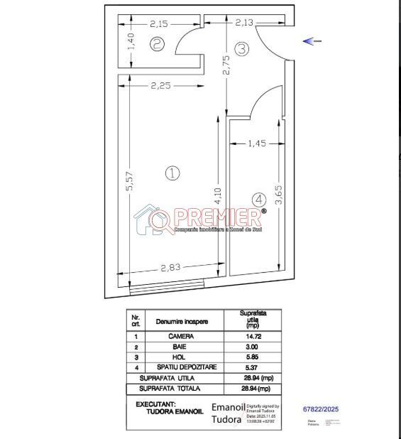 Metrou Eroii Revoluției  - Garsonieră