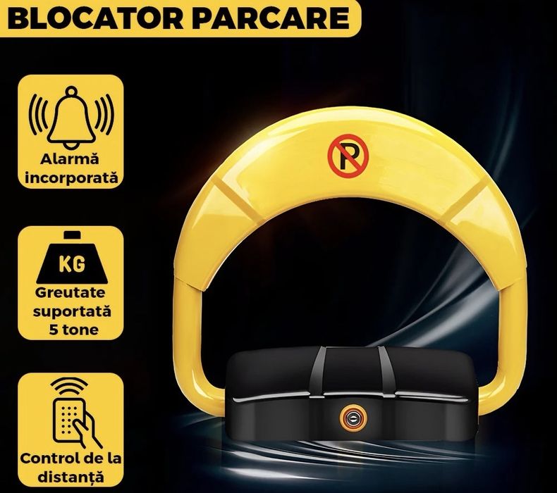 Blocator de parcare automat cu telecomandă – Montaj inclus