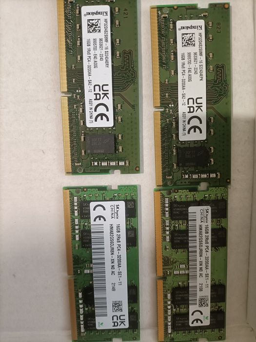 2xmemorie ram laptop sodimm 16gb ddr4 3200 mhz second hand diverse mod