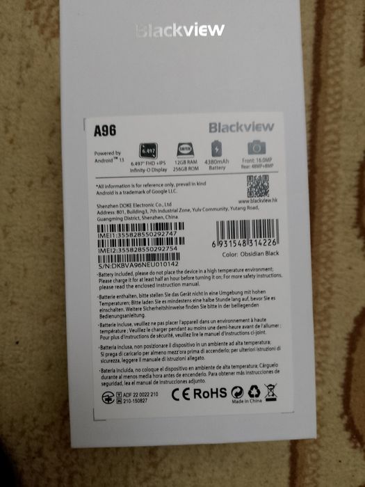 Blackview A 96 смартфон