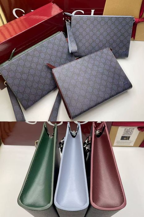 Чанта Gucci Grey Trim Pouch