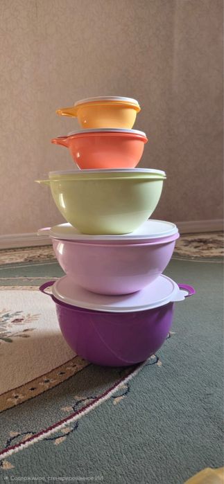 Набор замесочных чаш от брента Tupperware