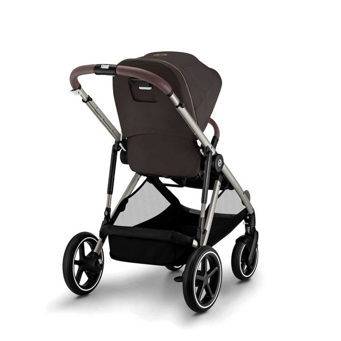 ПРОМО Нова 2г Гаранция Детска Бебешка Количка за Близнаци Cybex Gazelle S, 0-4 г, 0-22 кг, Кафява/Синя