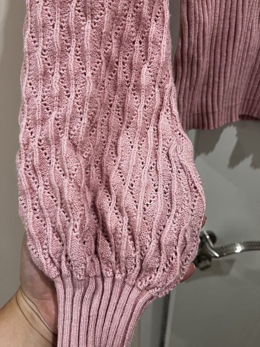 Зимна плетена блуза