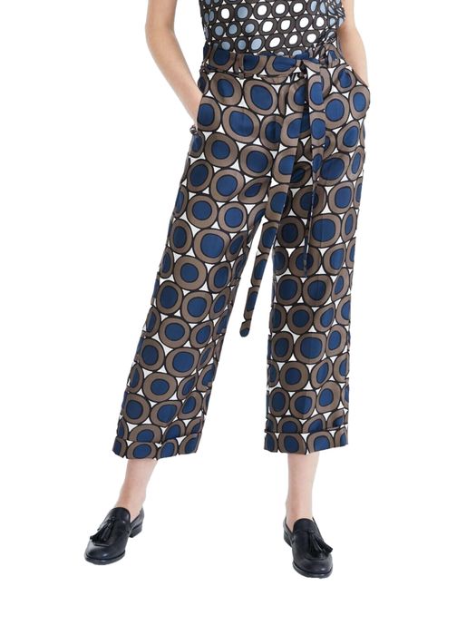 S Max Mara 100% коприна панталон с колан