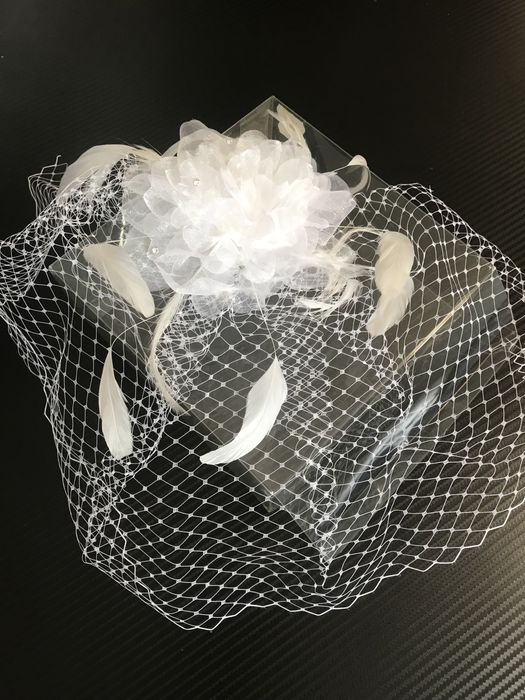 Voaleta mireasa, cu plasa alba sau ivoire