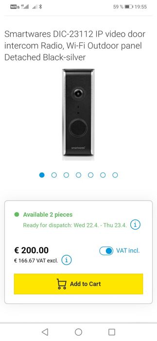 Sonerie wireless wi fi smart smartphone interfon videointerfon