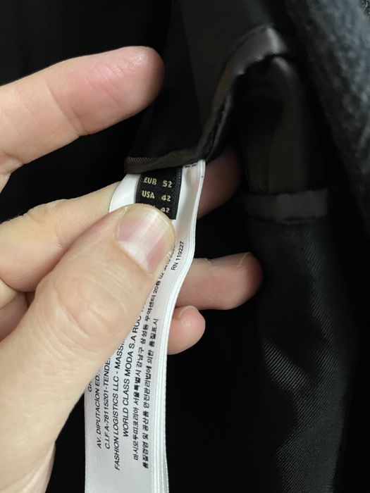 palton gri Massimo Dutti