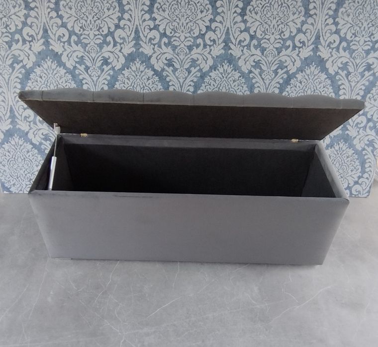 Bancheta, băncuță catifea, lada pentru pat cu spatiu pentru depozitare