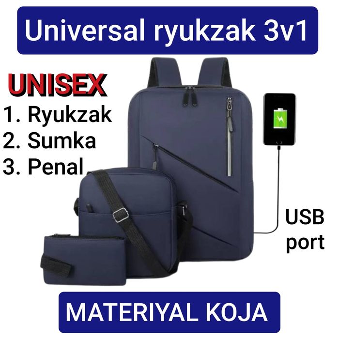 Универсальный рюкзак 3в1 — для школы, университета, путешествий и повс