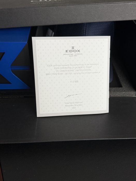Edox CHRONORALLY  Sauber F1 Team 25 anniversary limited edition