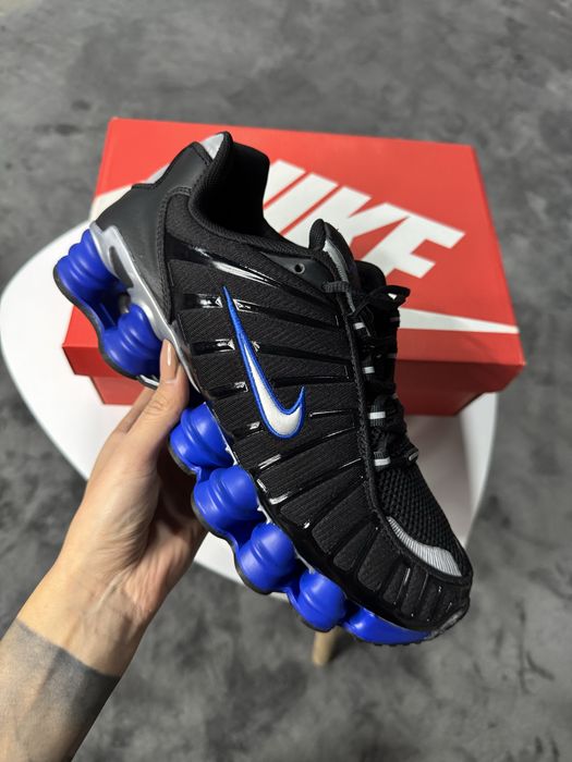 ПРОМОЦИЯ!!! Nike Shox TL Black / Metallic Silver-Racer Blue