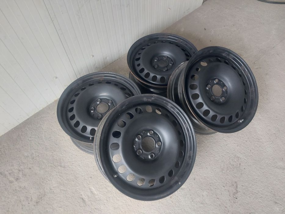 Set jante din tabla originale r17 / Mercedes Vw Audi Skoda Seat / 5x112 / ET 38 / diametru butic 66.6 / cu senzori de presiune