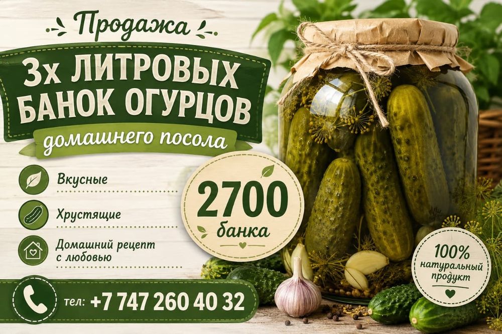 Хрустящие домашние огурчики к вашему столу!